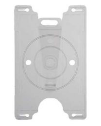 Clear Colored Molded Rigid Plastic Convertible Card Holder