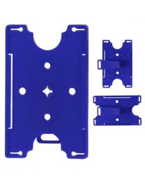Blue Colored Molded Rigid Plastic Convertible Card Holder
