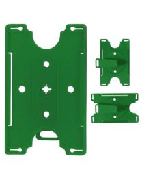 Green Colored Molded Rigid Plastic Convertible Card Holder
