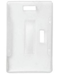 Milky-White Molded Rigid-Plastic Card Holder