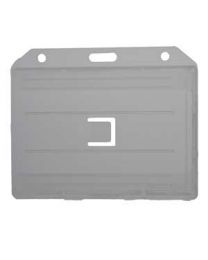 Clear Colored Molded Rigid-Plastic Two-Sided Multi-Card Holder
