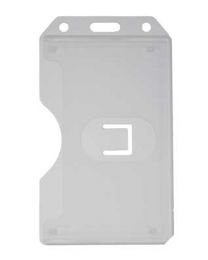 Clear Colored Molded Rigid-Plastic Two-Sided Multi-Card Holder