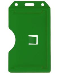 Green Colored Molded Rigid-Plastic Two-Sided Multi-Card Holder