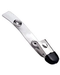 2-Hole Badge Clip with a Black Cushioned Tip 