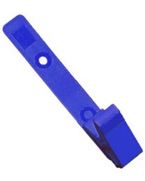 Knurled Thumb with a Grip Badge Clip Blue
