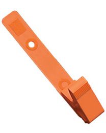 Knurled Thumb with a Grip Badge Clip Orange
