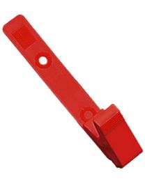 Knurled Thumb with a Grip Badge Clip Red