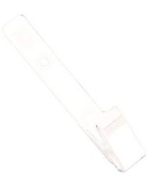 Knurled Thumb with a Grip Badge Clip White