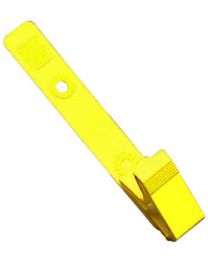 Knurled Thumb with a Grip Badge Clip Yellow