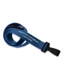 Royal Blue 5/8" Flat Anti-Microbial Breakaway Lanyard with a "No-Twist" Hook