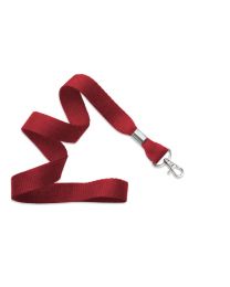 Red 5/8" Polyester Lanyard with a Trigger Snap Swivel Hook
