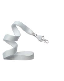 White 5/8" Polyester Lanyard with a Trigger Snap Swivel Hook