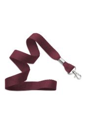 Maroon 5/8" Polyester Lanyard with a Trigger Snap Swivel Hook