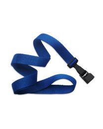 Royal Blue 5/8" Polyester Lanyard with a Gripper 30
