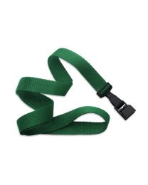 Green 5/8" Polyester Lanyard with a Gripper 30