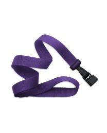 Purple 5/8" Polyester Lanyard with a Gripper 30