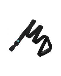 Black Bamboo 3/8" Flat Breakaway Lanyard with a "No-Twist" Hook