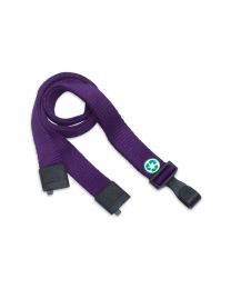 Purple Bamboo 5/8" Flat Breakaway Lanyard with a "No-Twist" Hook