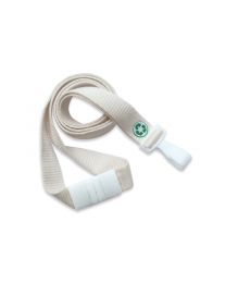Natural Bamboo 5/8" Flat Breakaway Lanyard with a "No-Twist" Hook