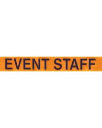 Orange 5/8" Flat Breakaway "Event Staff" Imprinted Lanyard with a Swivel Hook
