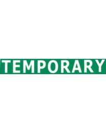 Green 5/8" Flat Breakaway "Temporary" Imprinted Lanyard with a Swivel Hook