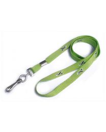 Green Ribbon 3/8" Flat Lanyard with a Swivel Hook