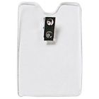 Vertical Top Loading Clear Vinyl Badge Holder with 2-Hole Clip