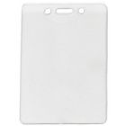 Vertical Top Loading Clear Vinyl Badge Holder with Chain Holes