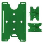 Green Colored Molded Rigid Plastic Convertible Card Holder