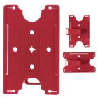 Red Colored Molded Rigid Plastic Convertible Card Holder
