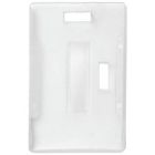 Milky-White Molded Rigid-Plastic Card Holder