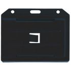 Black Colored Molded Rigid-Plastic Two-Sided Multi-Card Holder