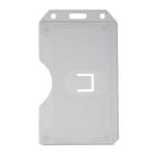 Clear Colored Molded Rigid-Plastic Two-Sided Multi-Card Holder