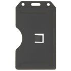 Black Colored Molded Rigid-Plastic Two-Sided Multi-Card Holder