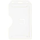 White Colored Molded Rigid-Plastic Two-Sided Multi-Card Holder