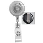 Translucent Clear Badge Reel with a Clear Strap and Belt Clip Attachment