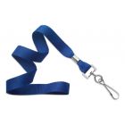 Royal Blue 5/8" Polyester Lanyard with a Metal Swivel Hook 