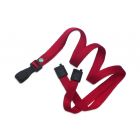 Red Bamboo 3/8" Flat Breakaway Lanyard with a "No-Twist" Hook