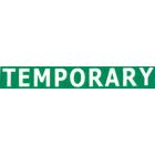 Green 5/8" Flat Breakaway "Temporary" Imprinted Lanyard with a Swivel Hook