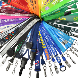 Wide selection of lanyards